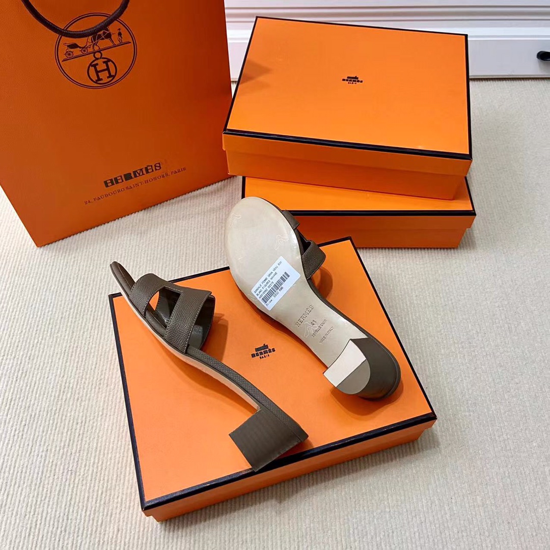 에르메스 올수공 오아시스 슬리퍼 샌들 앱송 13